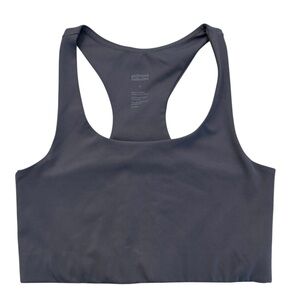 Girlfriend Collective Paloma Charcoal Racerback Sports Bra